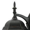thumbnail image 3 of 1 Light Outdoor Wall Lantern in Imperial Black, 3 of 5