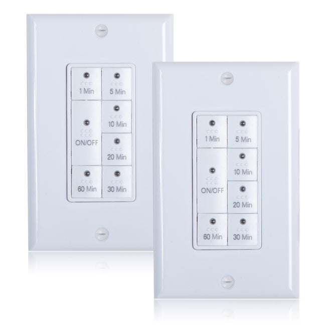 Maxxima 7 Button Countdown Timer Switch Maximum 60 Minutes Delay, 1875 Watt (Pack of 2) by Maxxima