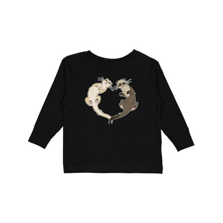 

Inktastic Cute Ferret Heart Gift Toddler Boy or Toddler Girl Long Sleeve T-Shirt