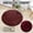 A003- Red wine, variant on Round Bathroom Rug with Soft Plush Texture, 15.7 Inches Diameter, Vibrant Red, for Bedroom Or Bathroom Floor