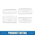 thumbnail image 6 of Unique Bargains Car Gear Panel Electronic Handbrake Button Cover Trim for Honda Civic Aluminum Alloy Silver Tone 4 Pcs, 6 of 6