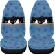 thumbnail image 3 of - ndas universales para asiento de coche para camión, sedán, SUV, 2 paquetes, ndas de asiento delantero automotriz, accesorios protectores interiores de coche, lindo estampado de flores, 3 of 5