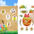 thumbnail image 2 of Funie 5 Sheet Easter Egg Rabbit Basket Carrot DIY Album Scrapbook Seal Paper Sticker, 2 of 7