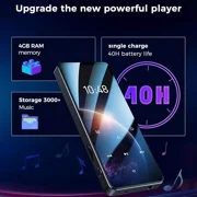 MP4/MP3 Player Support 128GB Bluetooth Lossless Music FM Radio Recorder Sport