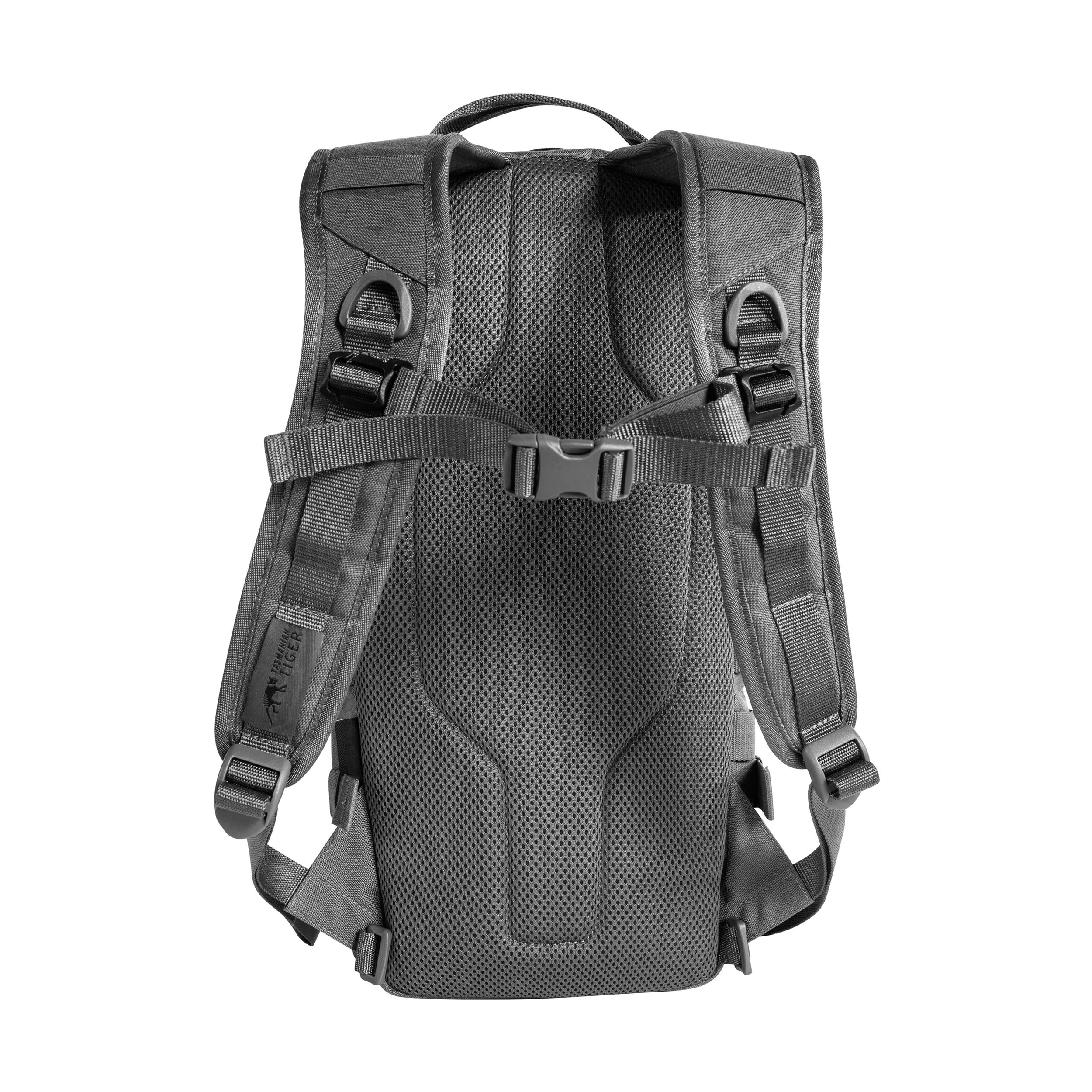 Tasmanian Tiger Essential Pack Mk II, Compact 9L Daypack with MOLLE System, YKK Zippers, Hydration Compatible, Carbon