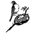 thumbnail image 1 of Naiovety Estatua de jardín de nido de pájaro, decoración artística de patio de pájaros de Metal, estaca de silueta de Animal para decoración de Decoración del hogar Naiovety HA034971-00, 1 of 6