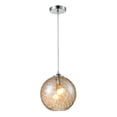 thumbnail image 1 of Elk Lighting Pendentif Sphère d'Eau en Chrome Poli et Champagne, 1 of 2