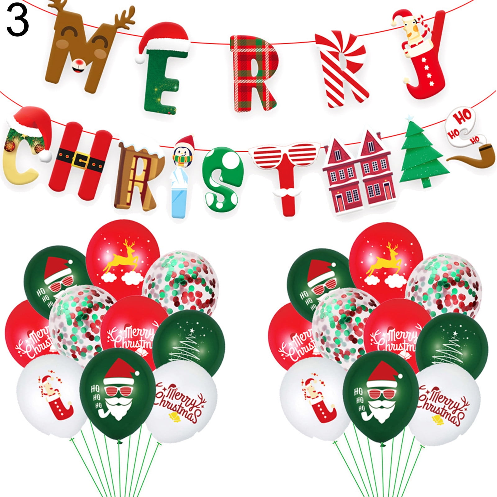 16 inch Letters Merry Christmas Foil Balloons Party Home Wall Backdrop Decor 