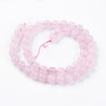 thumbnail image 2 of Natural Rose Quartz Bead Strands Round 8mm Hole: 1mm about 48pcs/strand 14.9 inch DIY, 2 of 3