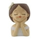 thumbnail image 1 of Bonita maceta de resina para niña, arreglo floral, decoración, maceta decorativa para Estilo D, 1 of 9