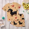 thumbnail image 2 of Boys Summer Outfits Boys 2 Piece Outfits Summer Toddler Kids Clothing Sets Short Sleeve Graphic Round Neck Tee Shorts Outdoor Play, 2 of 6
