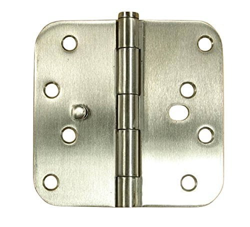 Hinge Outlet 316 Marine Grade Stainless Steel Security Door Hinges 4 with 5/8 Radius Highly Rust Resistant Security Tab 3 Pack 