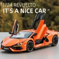 thumbnail image 2 of Simualtion 1/24 Lamborghini Revuelto Supercar Ally Car Model With Sound Light Collection Miniature Voiture Boy Gift Birthday Orange, 2 of 6