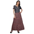 thumbnail image 3 of Moomaya Printed Flared Skirts For Women Long Length Casual Wear Summer Clothing, 3 of 6