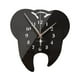 thumbnail image 1 of Relojes de pared acrílicos con forma de reloj grande, silenciosos, sin tictac, con espejo para dormitorio Negro, 1 of 9