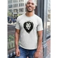 thumbnail image 2 of Black Lion Head Sketch T-Shirt Men -Image by Shutterstock, Male 4X-Large, 2 of 4