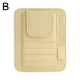 thumbnail image 6 of Car Sun Visor Organizer with Multi-Pockets, Adjustable Sunglasses Holder, Made of PU Leather for Auto Interior Use, 6 of 9