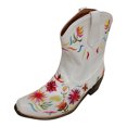 thumbnail image 2 of Botas de montar de vaquero bordadas a la moda para mujer, botas cortas de tubo medio de tacón medio cálidas informales, zapatos Wmkox8yii sdhk353, 2 of 8