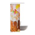 thumbnail image 2 of ABPHQTO Cortina de ducha de baño de poliéster impermeable Delicious Food 90x180 cm, 2 of 2