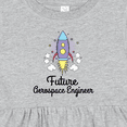 thumbnail image 4 of Inktastic Future Aerospace Engineer Rocket Girls Baby Dress, 4 of 5