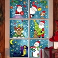 thumbnail image 3 of Pegatinas de Navidad para decoración de Año Nuevo, pegatinas de ventana de vidrio de Navidad, cubiertas precortadas impresas de 2 lados, pegatina de alce de Papá Noel, 3 of 4