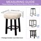 thumbnail image 2 of 4pcs Fundas para Taburetes Rectangulares, Fundas para Taburetes de Bar, Funda para Asiento de Silla de Banco de Madera Beige, 2 of 6