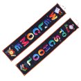 thumbnail image 2 of NUOLUX 1 Pair Back To School Season Door Curtain Fashion Welcome Couplet Banner Flag Decoration Door Wall Hanging Sign (Assorted Color), 2 of 6