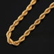 thumbnail image 2 of Collar para mujer, joyería para mujer, joyería para hombre y mujer, collar de cadena de oro con eslabones cubanos rellenos., 2 of 5