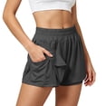 thumbnail image 4 of Womens Running Athletic Shorts Quick Dry Casual Cycling Tennis Workout Yoga Lounge Hiking Jogging Shorts with Liner Pockets, 4 of 10