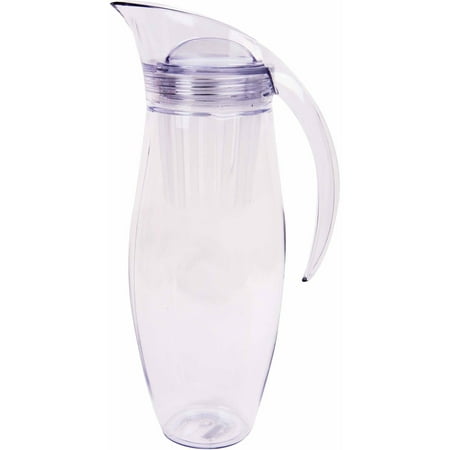 Hsi Professional 2L Fruit, Tea, Ice Infusion Plastic Transparent Pitcher With Internal Strainer And Twist Cap,