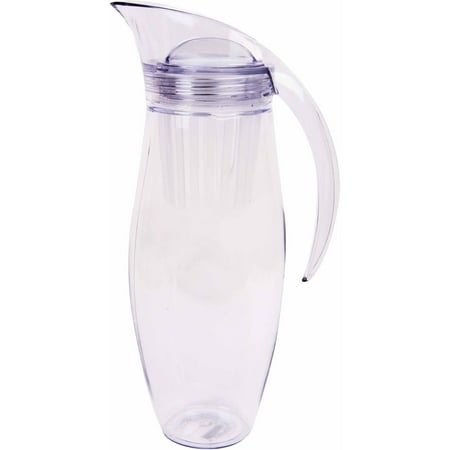 Pro Ice Pitchers Kit - Hsi Professional 2L Fruit, Tea, Ice Infusion Plastic Transparent Pitcher With Internal Strainer And Twist Cap, Clear