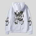 thumbnail image 4 of Womens Casual Long Sleeve Hoodies Crew Neck Graphic Printed Hooded Sweatshirts Fashion Relax Fit Tops Pullover, 4 of 4