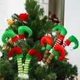 thumbnail image 3 of BinKFF 9.5'' Elf Legs for Christmas Tree Christmas Elf Stuffed Legs Stuck Tree Topper Decorations for Xmas Holiday Indoor Outdoor Decor Party Ornaments and Decorations, 3 of 3