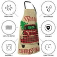 thumbnail image 5 of Kdxio Christmas Vintage Red Truck Apron with Pockets Adjustable Kitchen Aprons for Men Women Waterproof Aprons for Cooking,Drawing,Crafting, Baking Household Cleaning, 5 of 8