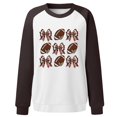 thumbnail image 3 of TINZ Chandail à Capuchon Décontracté et Épais à Imprimé Rouge pour Femmes Sweat à Capuche Floral Sans Capuche Couleur Courte, 3 of 3