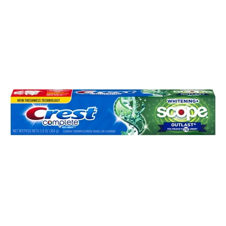 Crest Mint Extra White Toothpaste Plus Scope Outlast, 5 oz