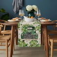 thumbnail image 2 of Saint Patrick's Day Table Runner - 120 Inch Long, Kitchen Dining Table Runner Dresser Scarves, Green Truck Leaves Floral Farmhouse Farmhouse Decor for Coffee Tables Wedding Party Banquet, 2 of 8