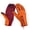 Orange, variant on Unisex Full Finger Non-slip Waterproof Touch Screen Fleece Cycling Zipper Gloves