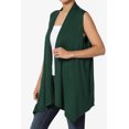 thumbnail image 3 of TheMogan Gilets Longs pour Femmes Sans Manches Légers Cardigan Ouvert, 3 of 7
