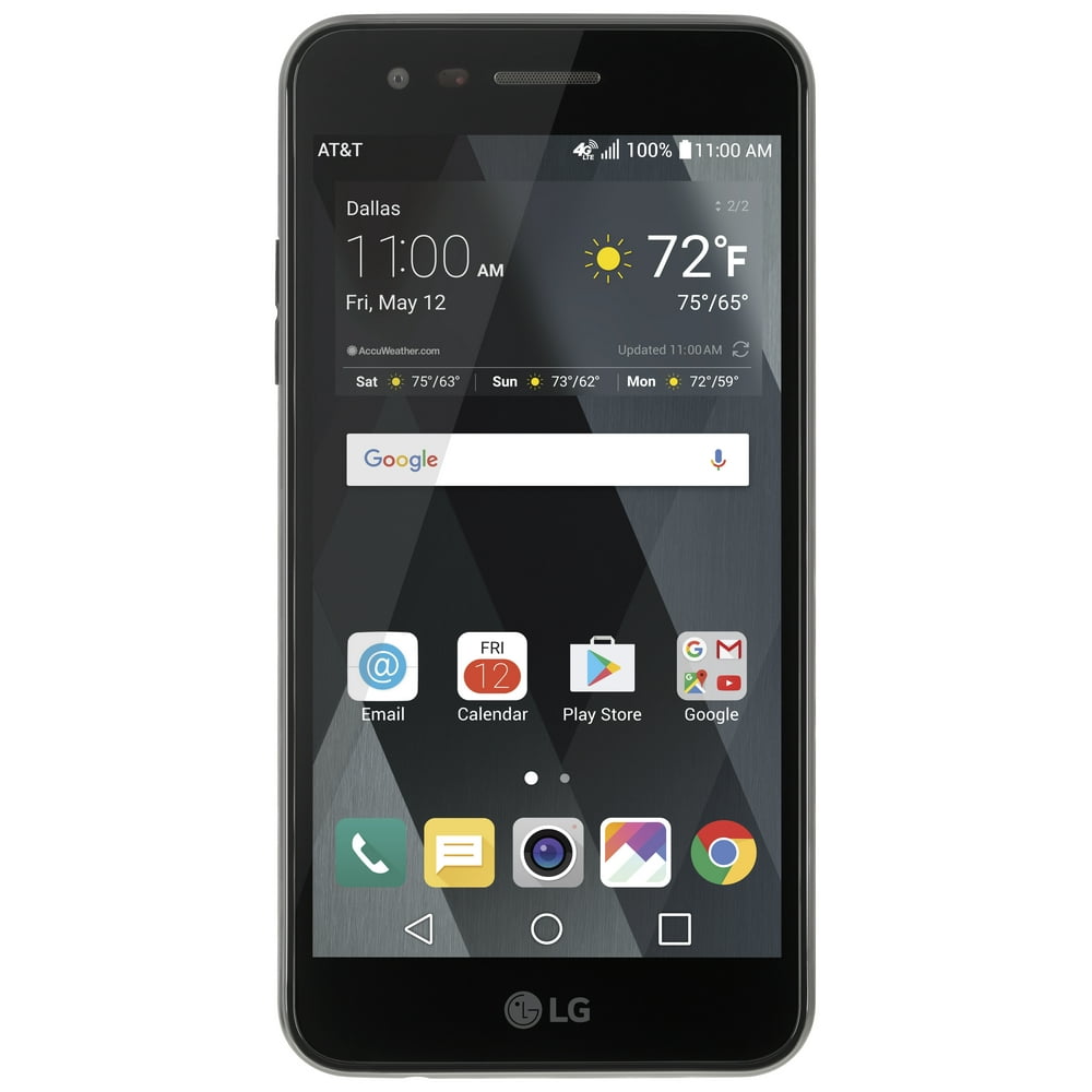 AT&T PREPAID LG Phoenix 3 16GB Prepaid Smartphone, Black