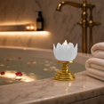 thumbnail image 7 of Electronic Candle Lotus Flower Ambient Night Light, Mini Safe Flickering LED Home Decor, Battery Operated Plastic Lantern, 7 of 7