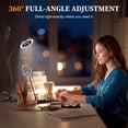 thumbnail image 2 of IJIL Desk Lamp, LED Clip Reading Light 3 Color Modes & 10 Brightness Table Lamps for Bedroom Home Office, 2 of 10