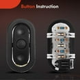 thumbnail image 4 of A-Premium Steering Wheel Audio Radio Control Switch for Chrysler & Dodge, 4 of 8