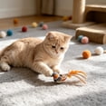 thumbnail image 5 of Interactive Cat Toys Bird - Realistic Cat Interactive Toys for Indoor Cats with Catnip and Feather, Bored Kitten Kicker Orange, 5 of 6