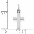 thumbnail image 2 of 10K White Gold Cross Charm (20 X 9) Made In United States -Jewelry By Sweet Pea, 2 of 5