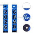 thumbnail image 6 of 2026 Graduation Banners Decorations, Graduation Banner Graduation Party Supplies Class of 2026, Hanging Congratulations/Congrats Grad Banner for Door and Porch, Party Decor - Blue, 6 of 14