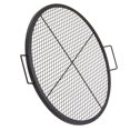 thumbnail image 2 of Outdoor Fire Pit Grill Grate - 30" Round BBQ Cooking Grid with Handle, Heavy Duty Steel Design for Campfire, Camping Trips, Tailgating, and Beach Parties, 2 of 11