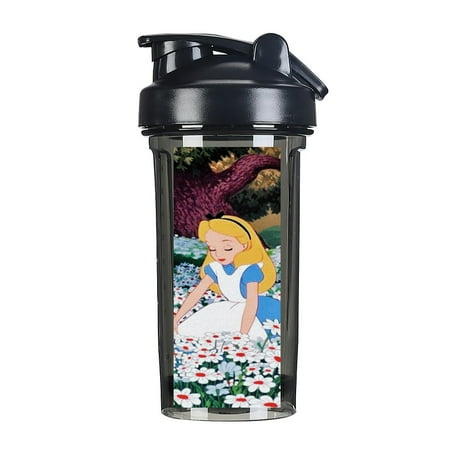 

Alice in Wonderland Shaker Bottles for Protein Mixes 18 oz Shaker Bottle with Wire Whisk Ball Protein Shaker Bottle Shaker Cup Protein Shaker