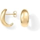 thumbnail image 1 of Aros de aro con cierre de presión bañados en oro de 14 quilates | Aros de aro con cierre de presión bañados en oro para mujer, 1 of 4