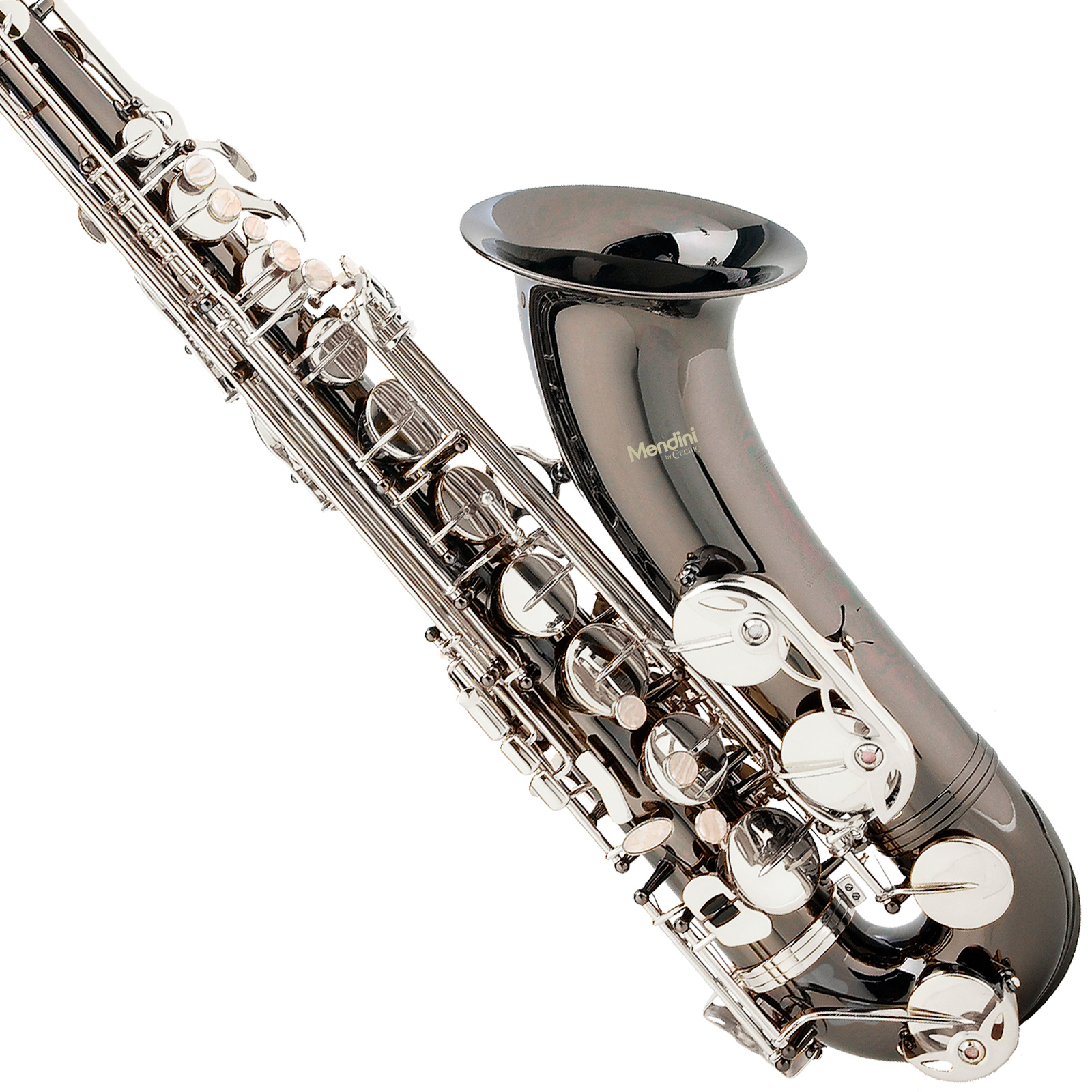 Mendini by Cecilio Tenor Saxophone, L+92D B Flat, Case, Tuner